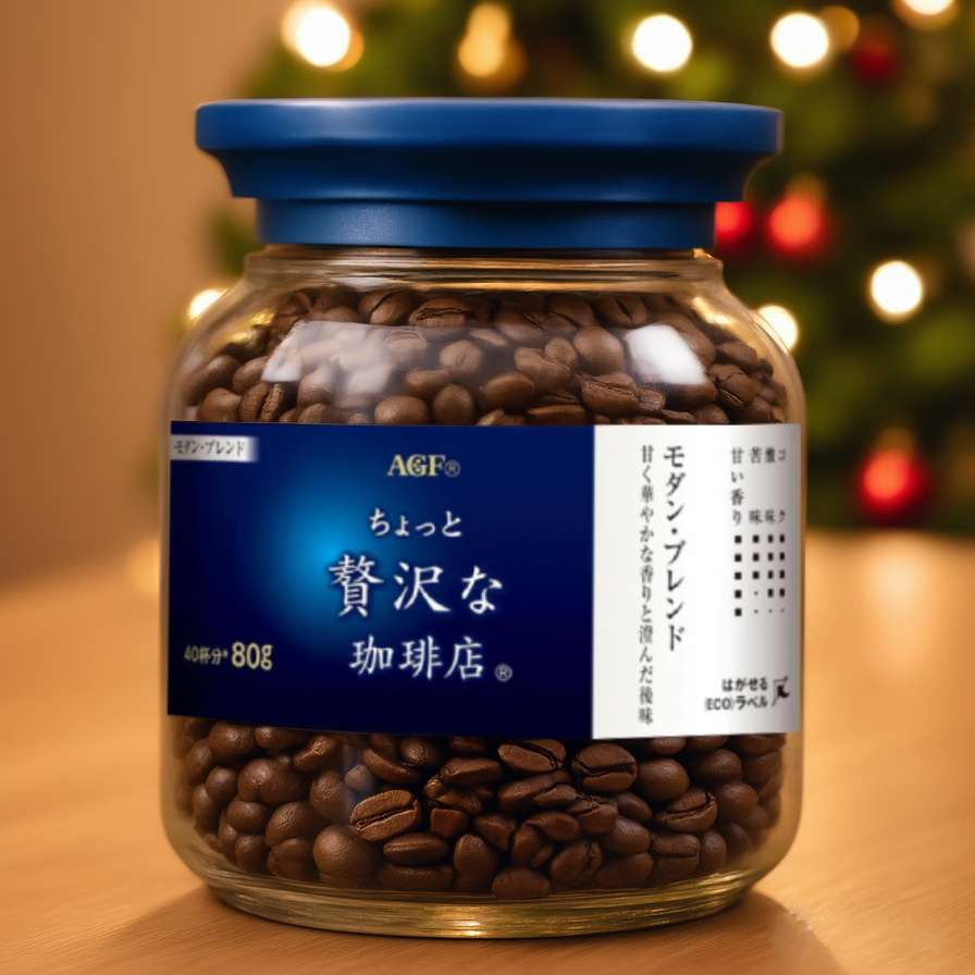 AGF A Little Luxury Coffee Modern Blend Bottle 80 g Instant Coffee Refill Bottle - Tokyo Sakura Mall