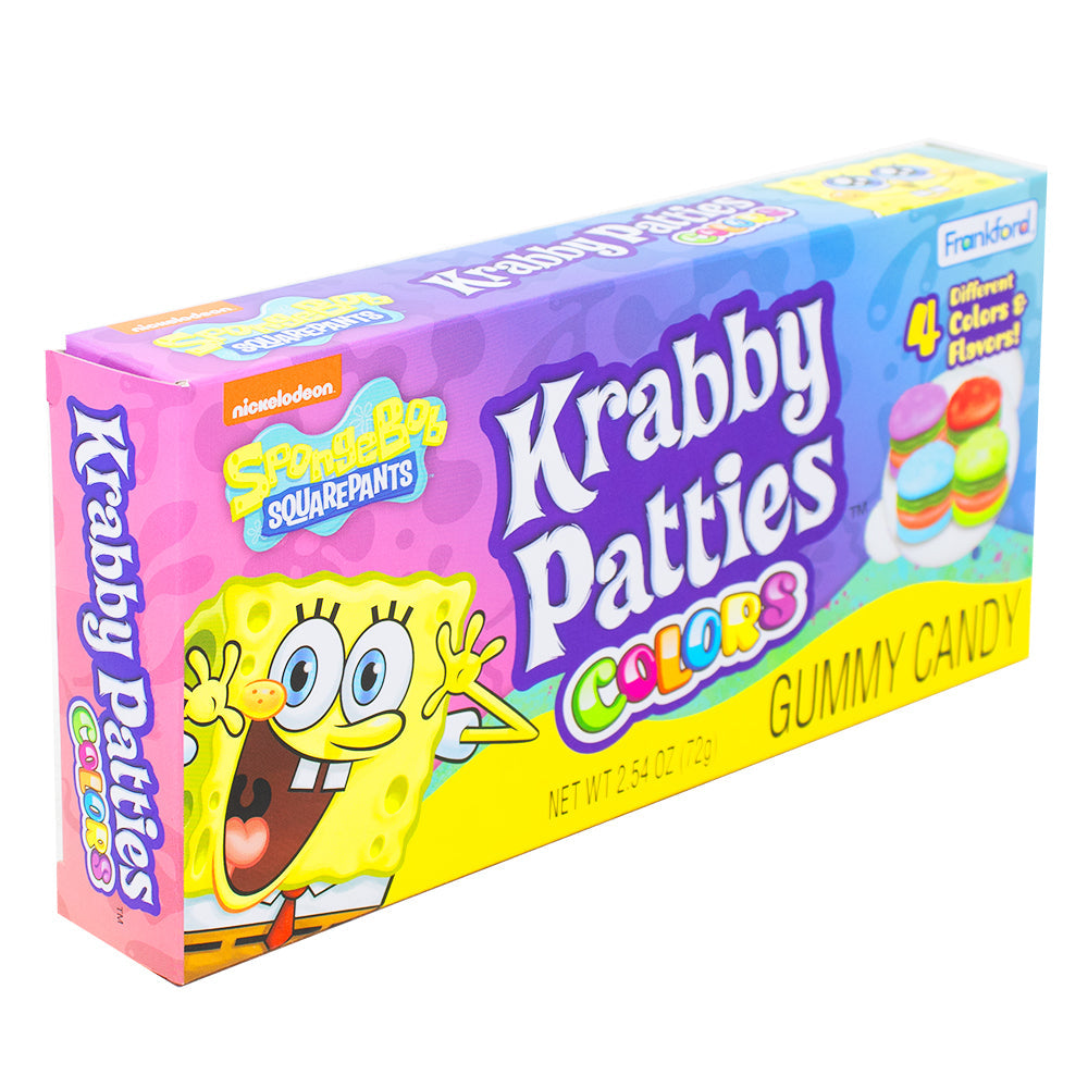 Spongebob Squarepants Krabby Patties Colors Gummy Candy
