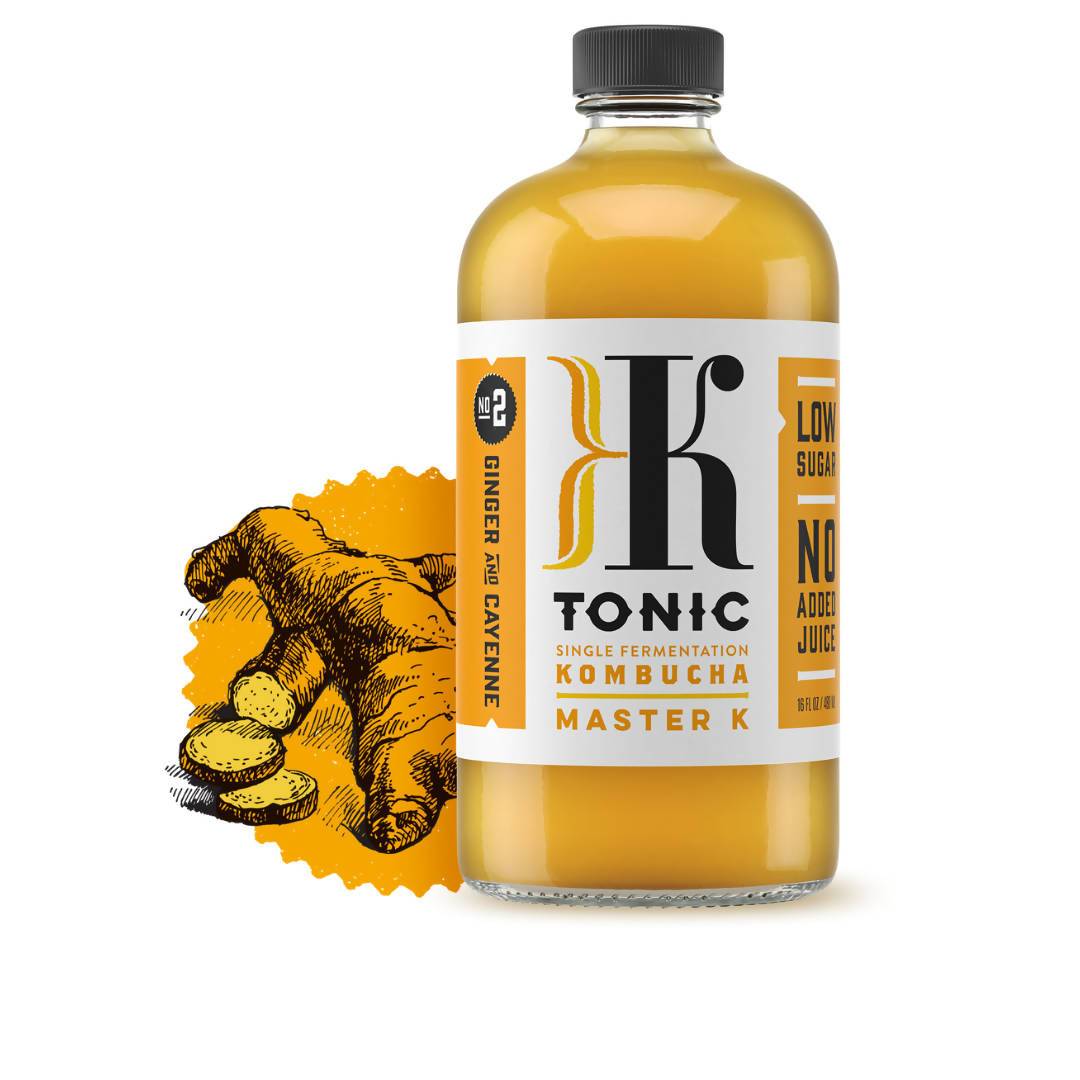 Master K Kombucha Bottles - 12 x 16oz