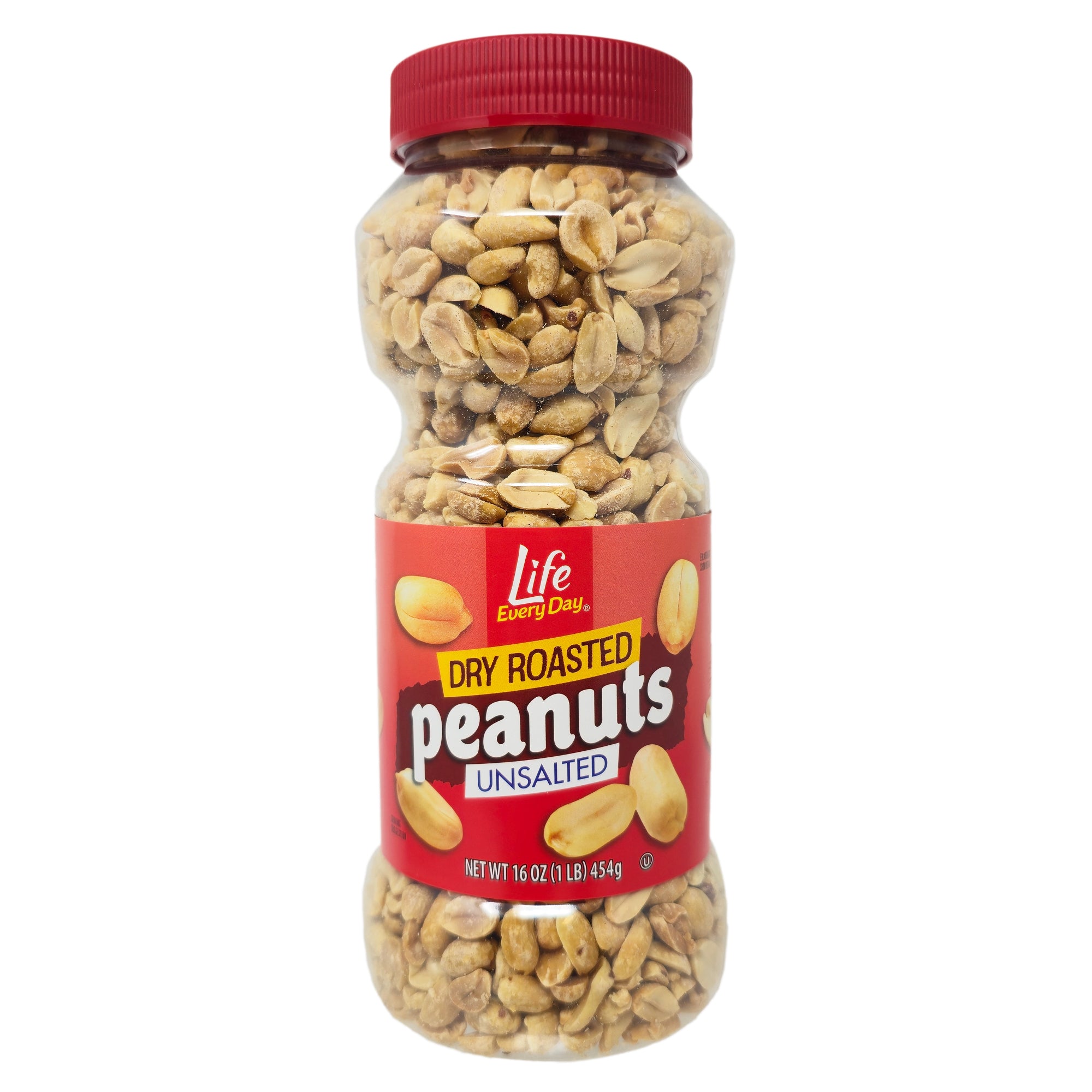 Life Every Day Dry Roasted Unsalted Peanuts - 16oz.