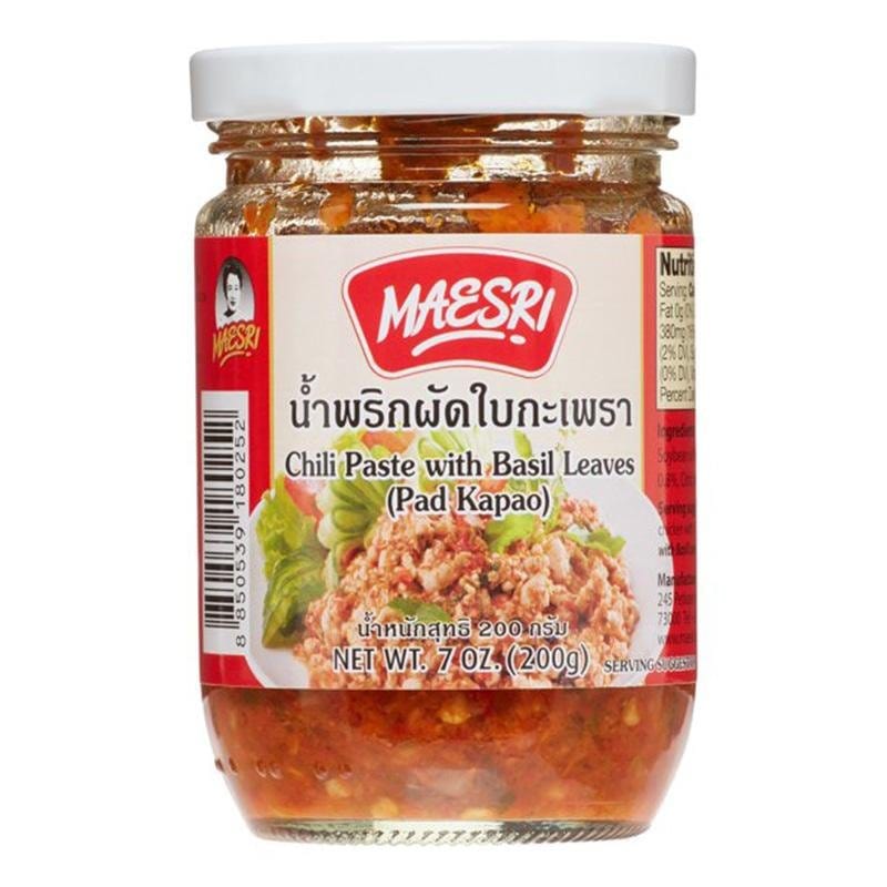 Maesri Chili Paste With Basil Leaves (Pad Kapao)