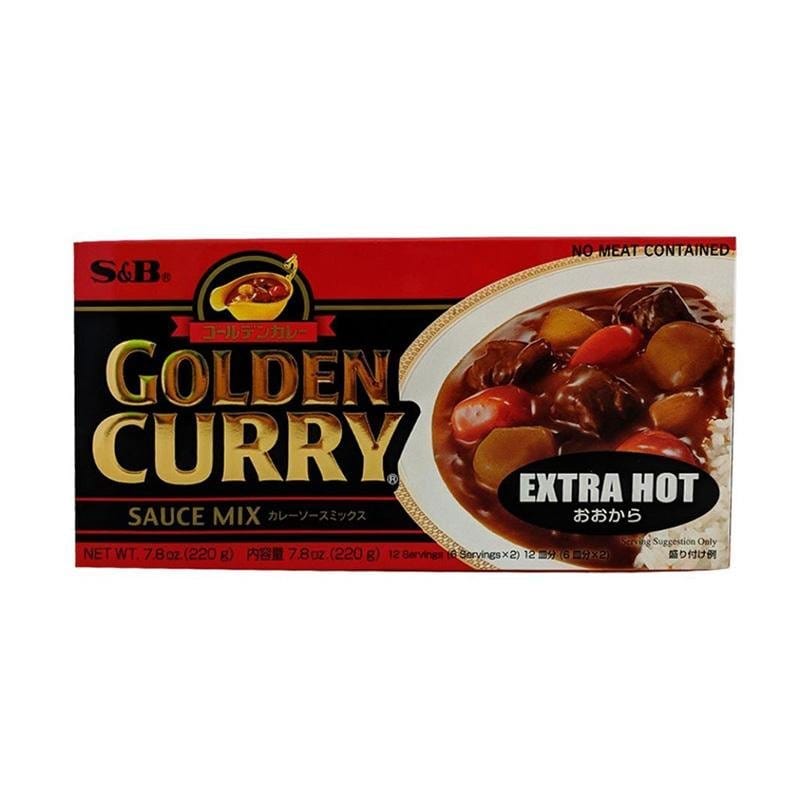 S&B Golden Curry Japanese Curry Mix Extra Hot