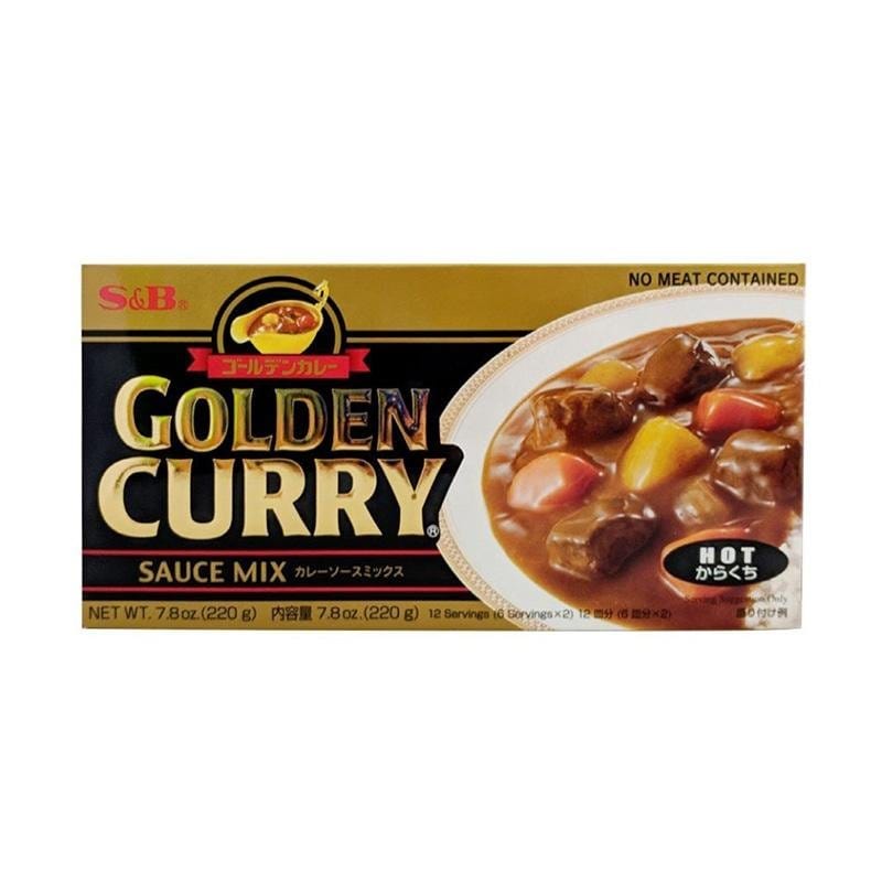 S&B Golden Curry Japanese Curry Mix Hot