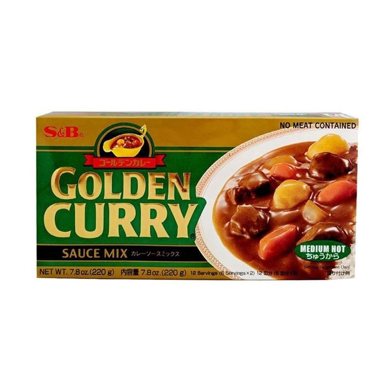 S&B Golden Curry Japanese Curry Mix Medium Hot