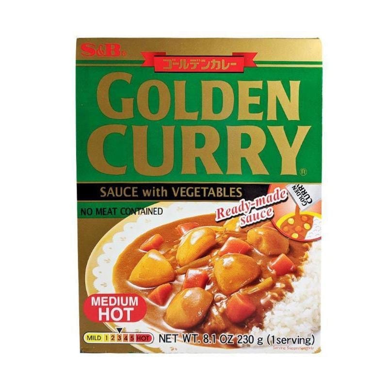 S&B Golden Curry Sauce with Vegetables Medium Hot