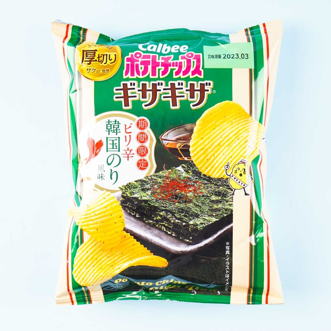 Calbee Potato Chips - Jagged Spicy Korean Nori