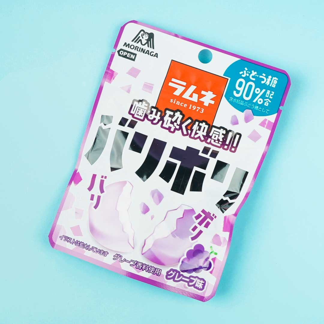 Morinaga Baribori Crunchy Ramune Candy - Grape