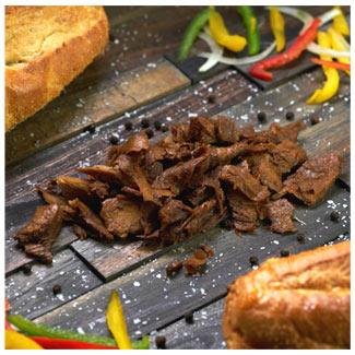 PAOW! Philly "Steak" Pieces - Dark 2.5lb | Plant-Based Protein