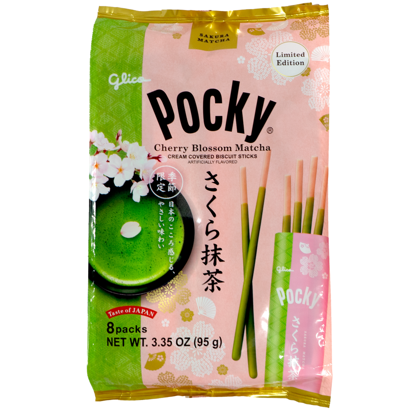 Pocky Cherry Blossom Matcha Cream