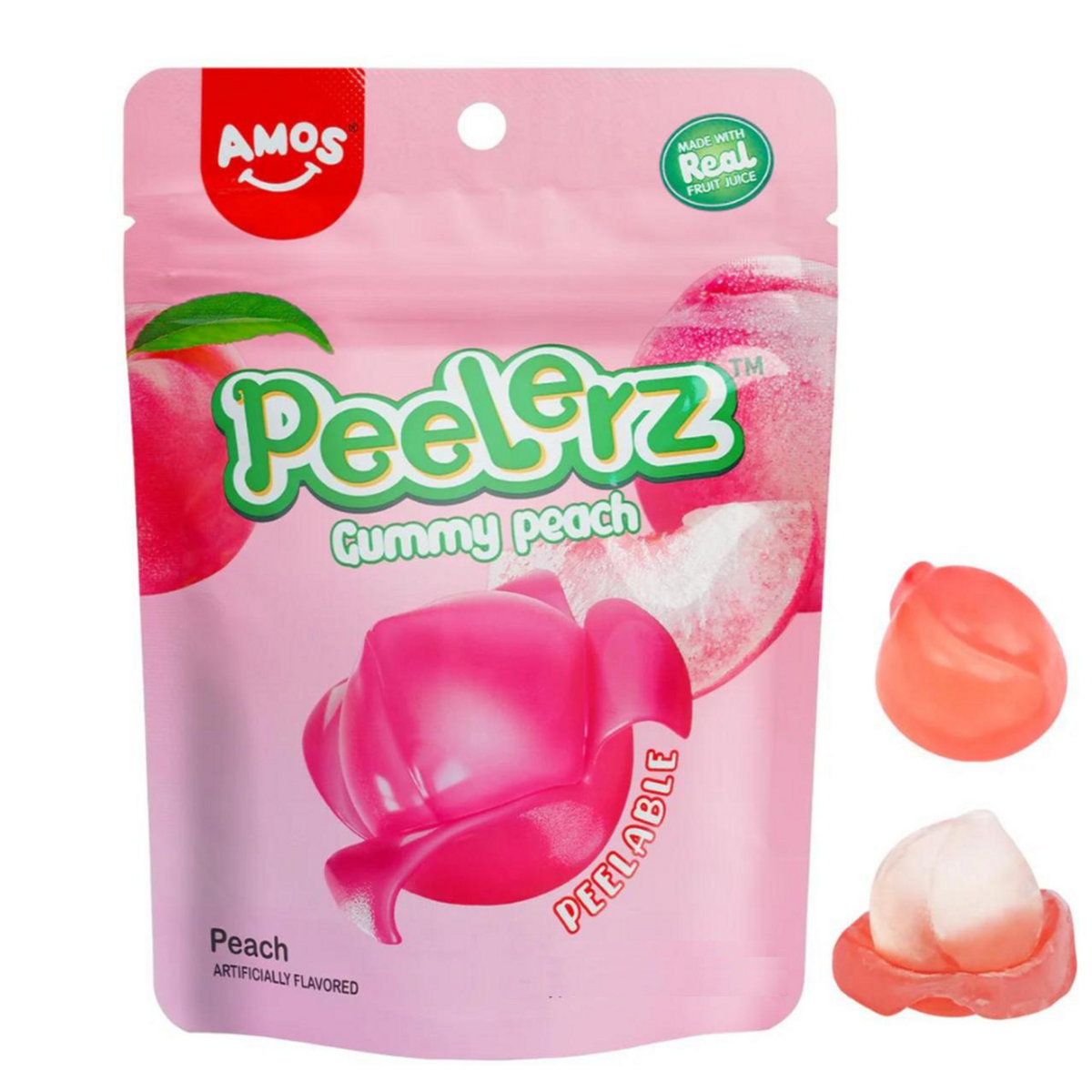 Amos Peelerz Gummy Peach - 170g