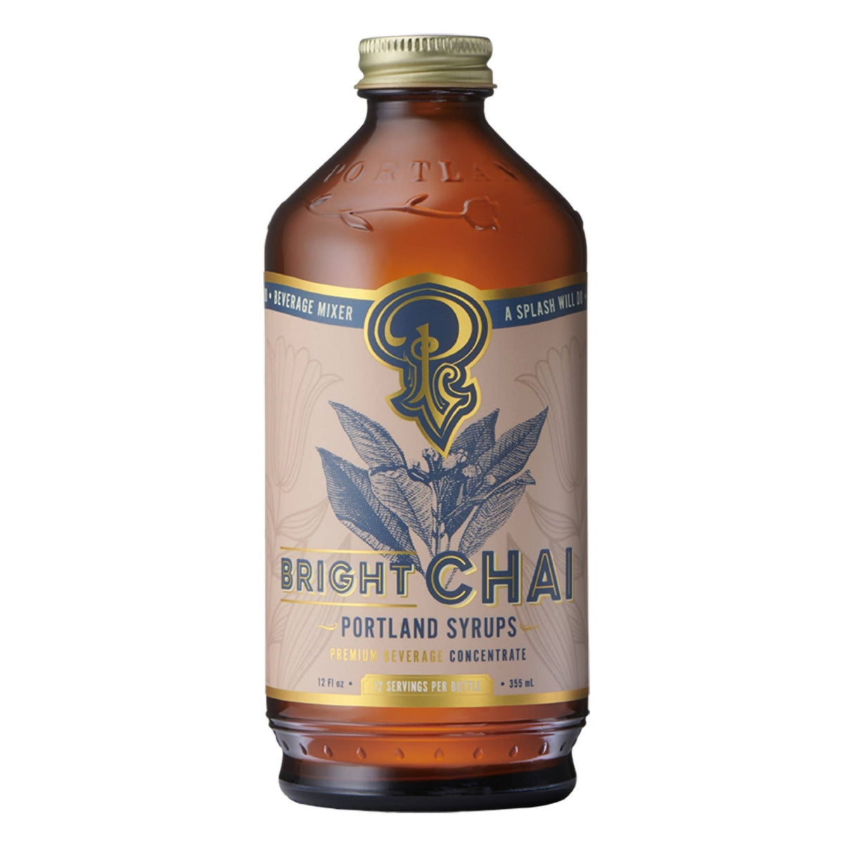 Bright Chai Bottles - 6 x 12 oz