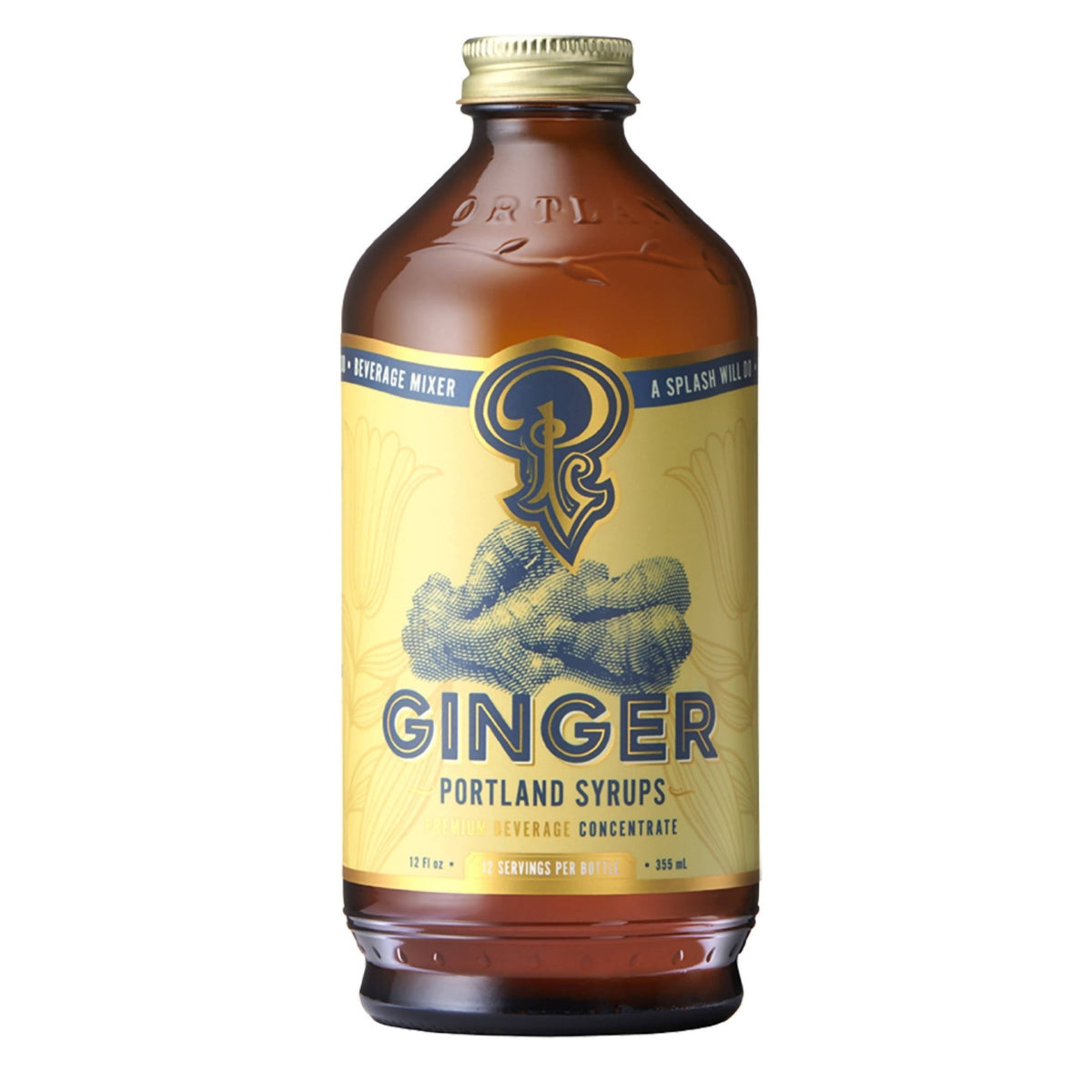 Ginger Syrup Bottles - 6 x 12 oz