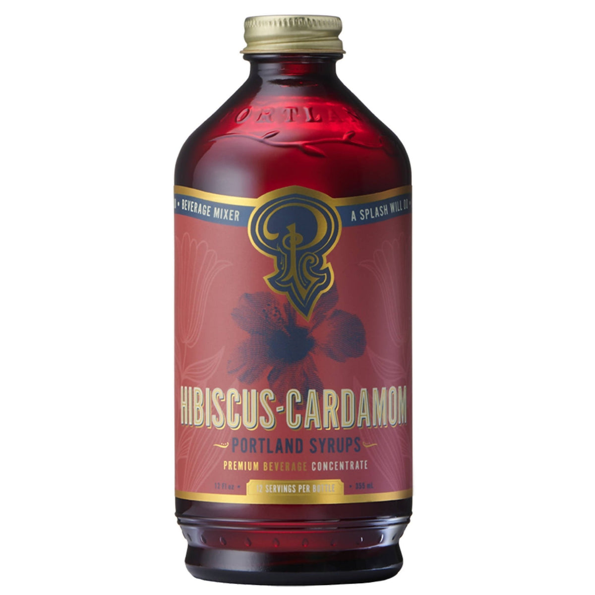 Hibiscus Cardamom Syrup - 6 x 12 oz