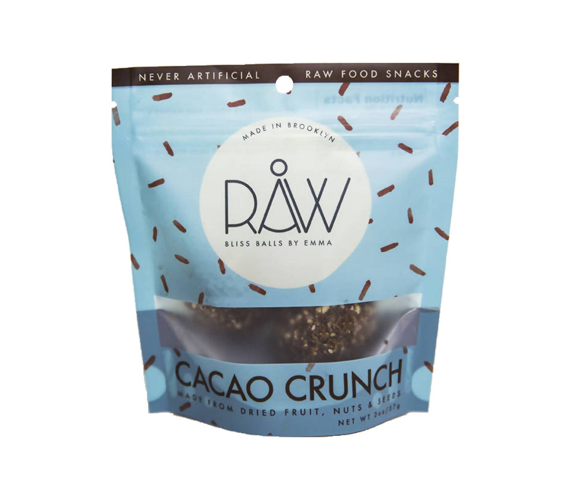 Cacao Crunch RAW Bliss Balls Bags - 20 x 1 bag (2oz)