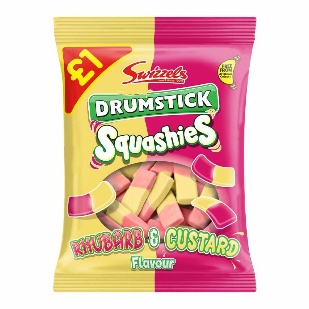 Swizzels Squashies Drumstick - Rhubarb & Custard