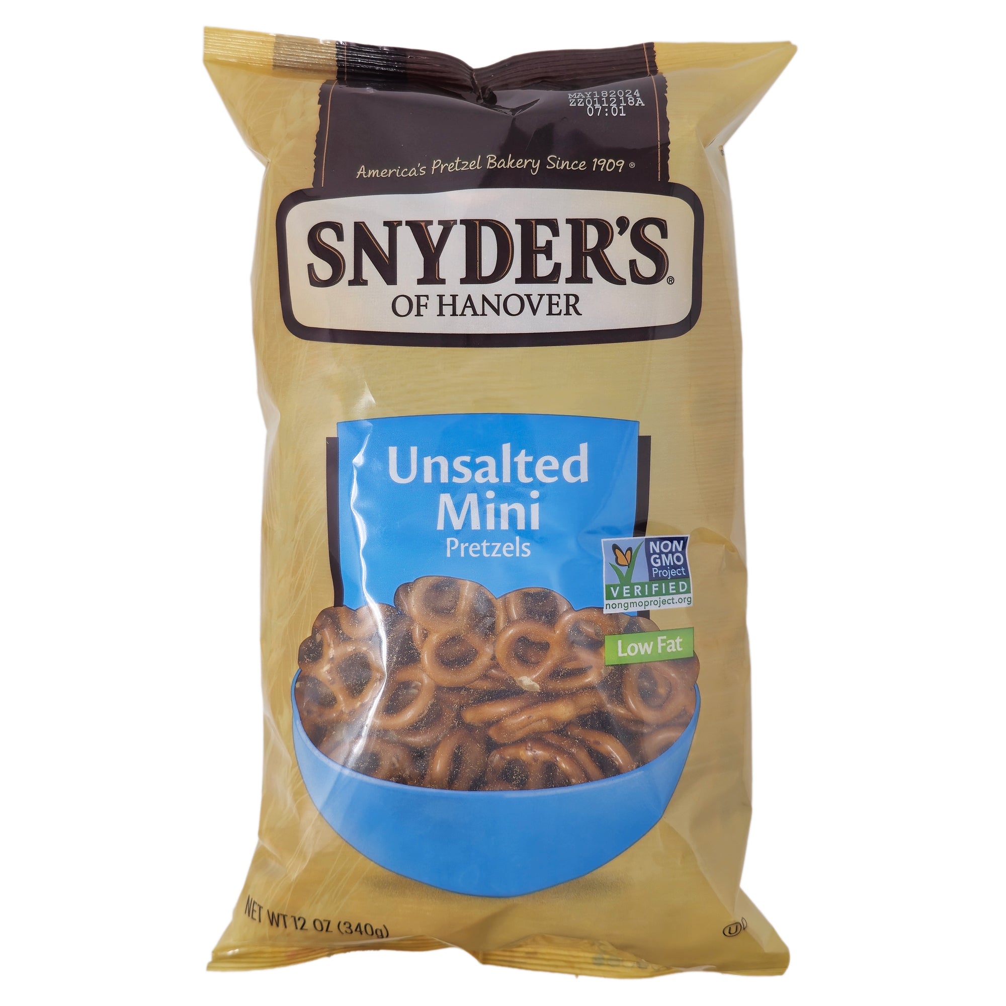 Snyder's Unsalted Mini Pretzels - 12oz