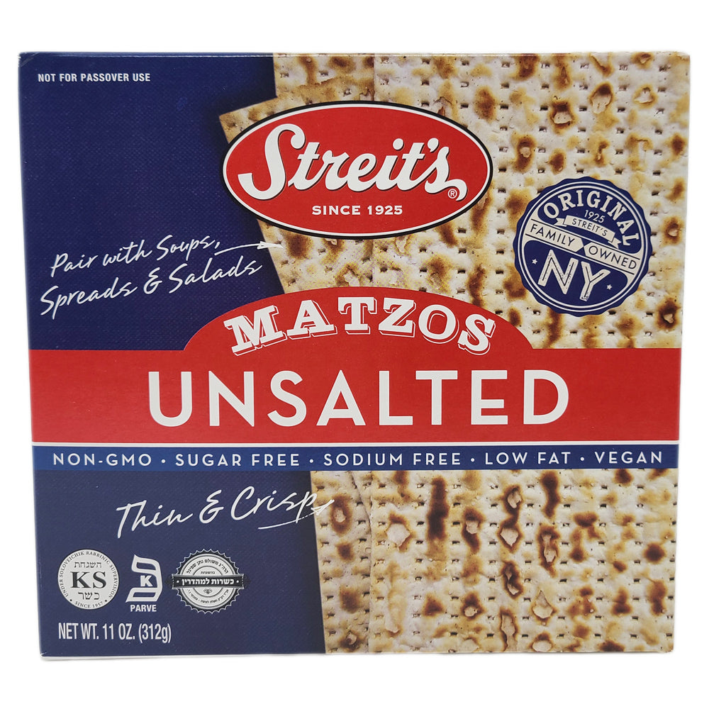Streit's Unsalted Matzos-11 oz.