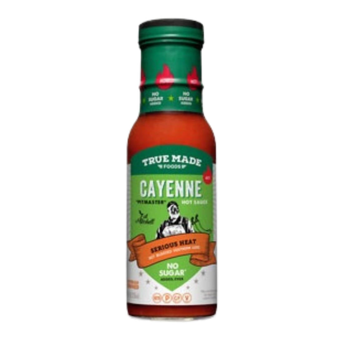 True Made Cayenne Pitmaster Hot Sauce Bottles - 6 bottles x 9oz case