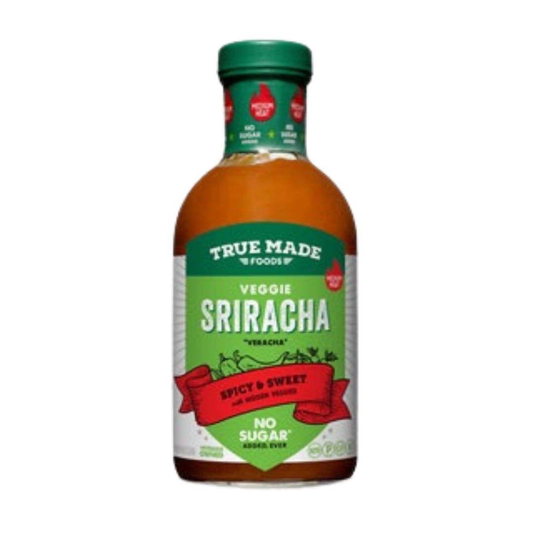 True Made Veggie Sriracha Veracha Bottles - 6 bottles x 18oz case