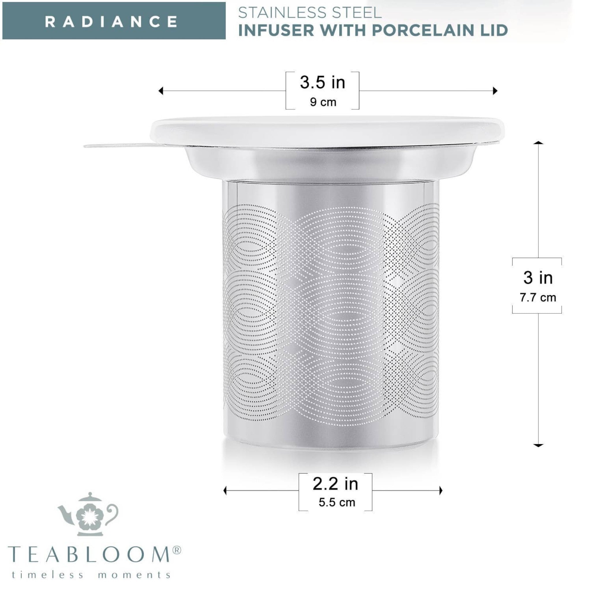 Teabloom - Teabloom Loose Tea Infuser with Porcelain Lid