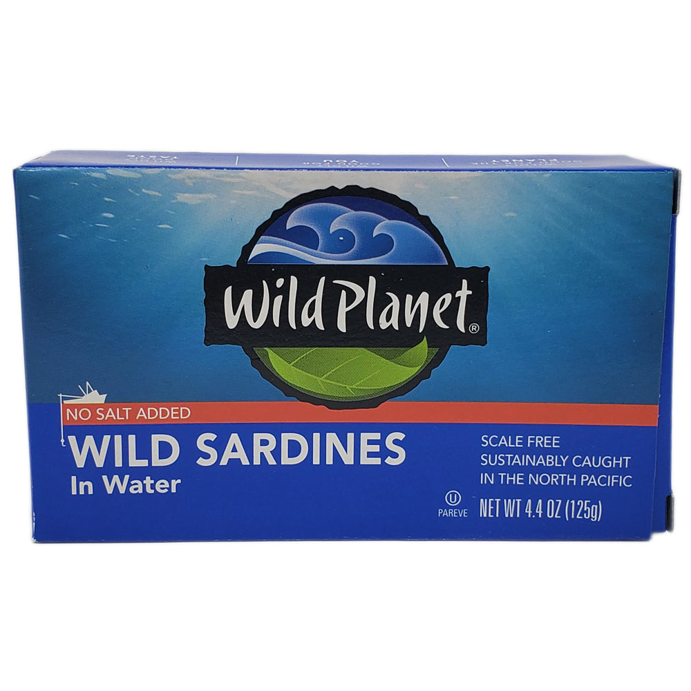 Wild Planet No Salt Added Wild Sardines in Water - 4.4oz.