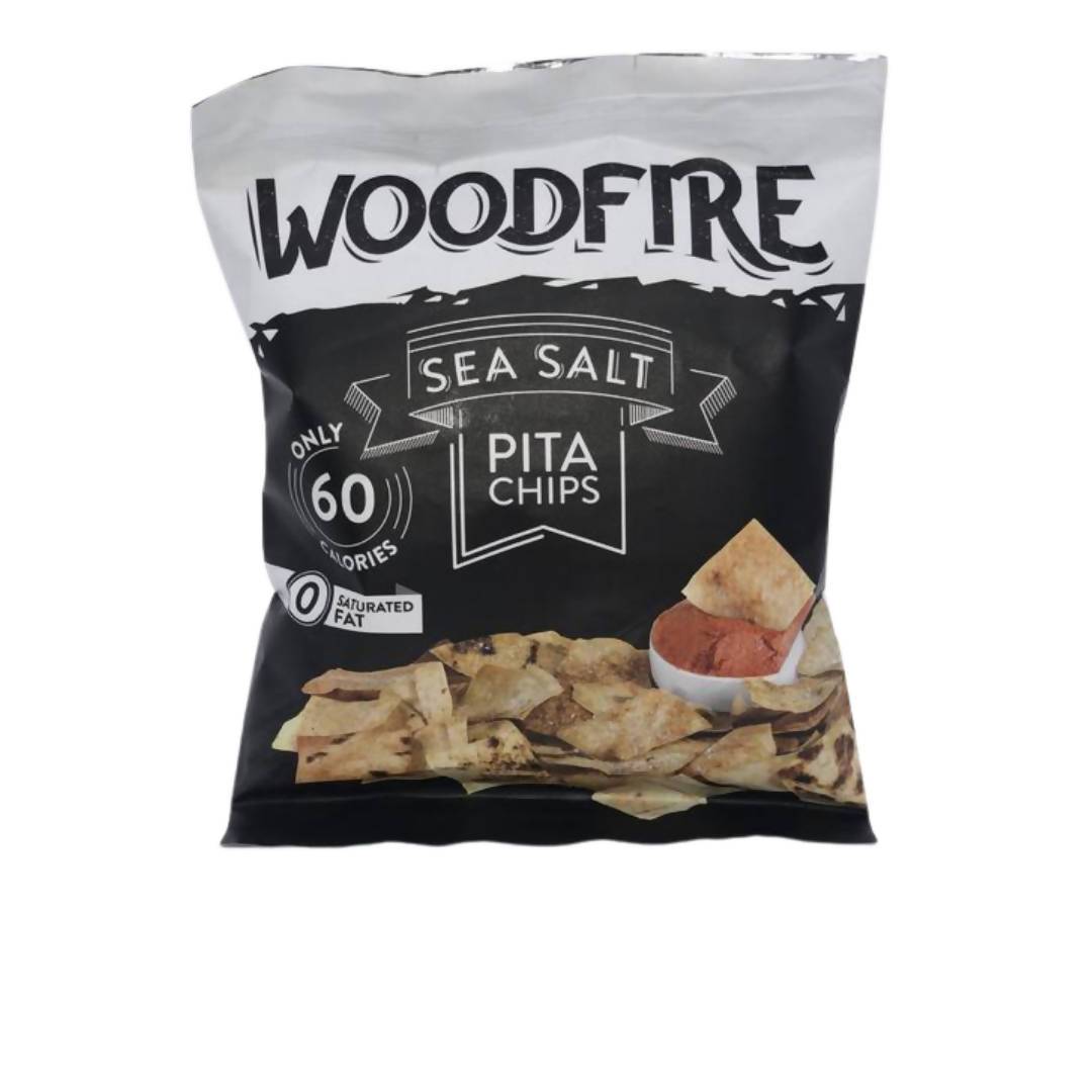 Sea Salt Traditional Handmade Pita Chips Bags - 12 x 1oz
