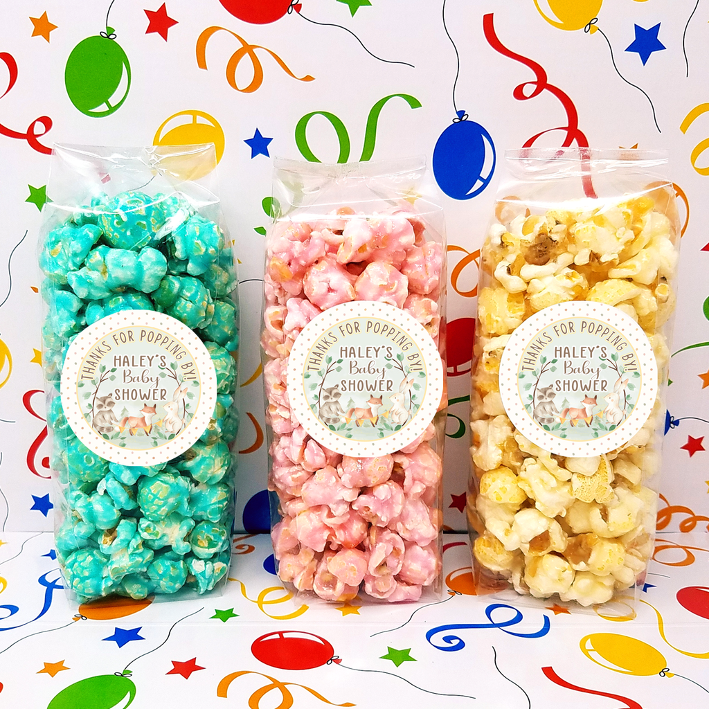 Woodland Critters - Baby Shower Popcorn Party Favors