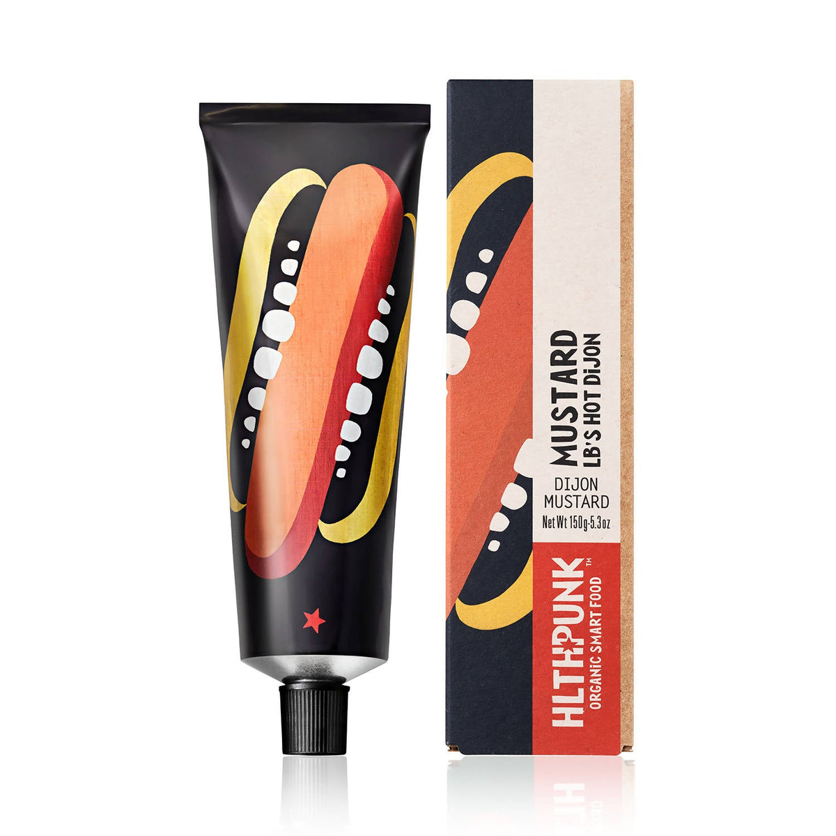 Organic MUSTARD Tube (LB's Hot Dijon Mustard) - 8 Tubes x 150g