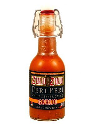Zulu Zulu Garlic Peri Hot Sauce, 6.5oz.
