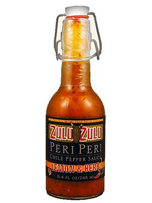 Zulu Zulu Lemon and Herb Peri Hot Sauce, 6.5oz.